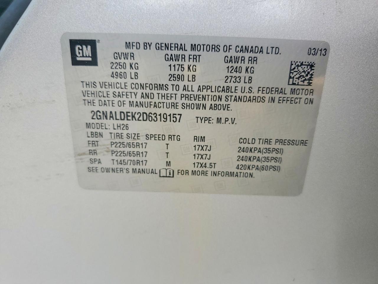 Chevrolet Equinox Lt