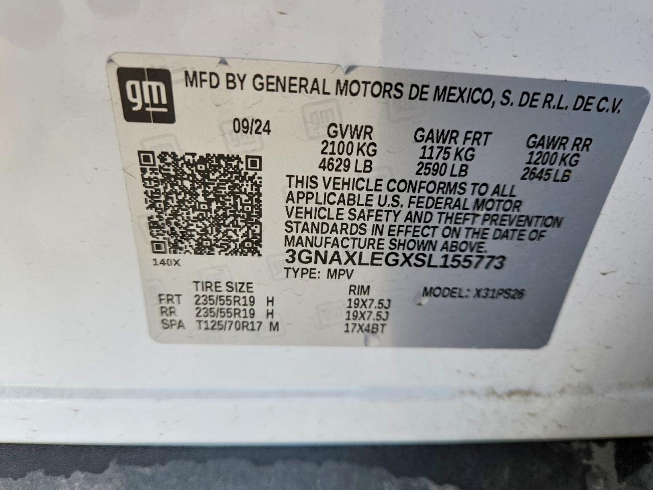 Chevrolet Equinox Rs