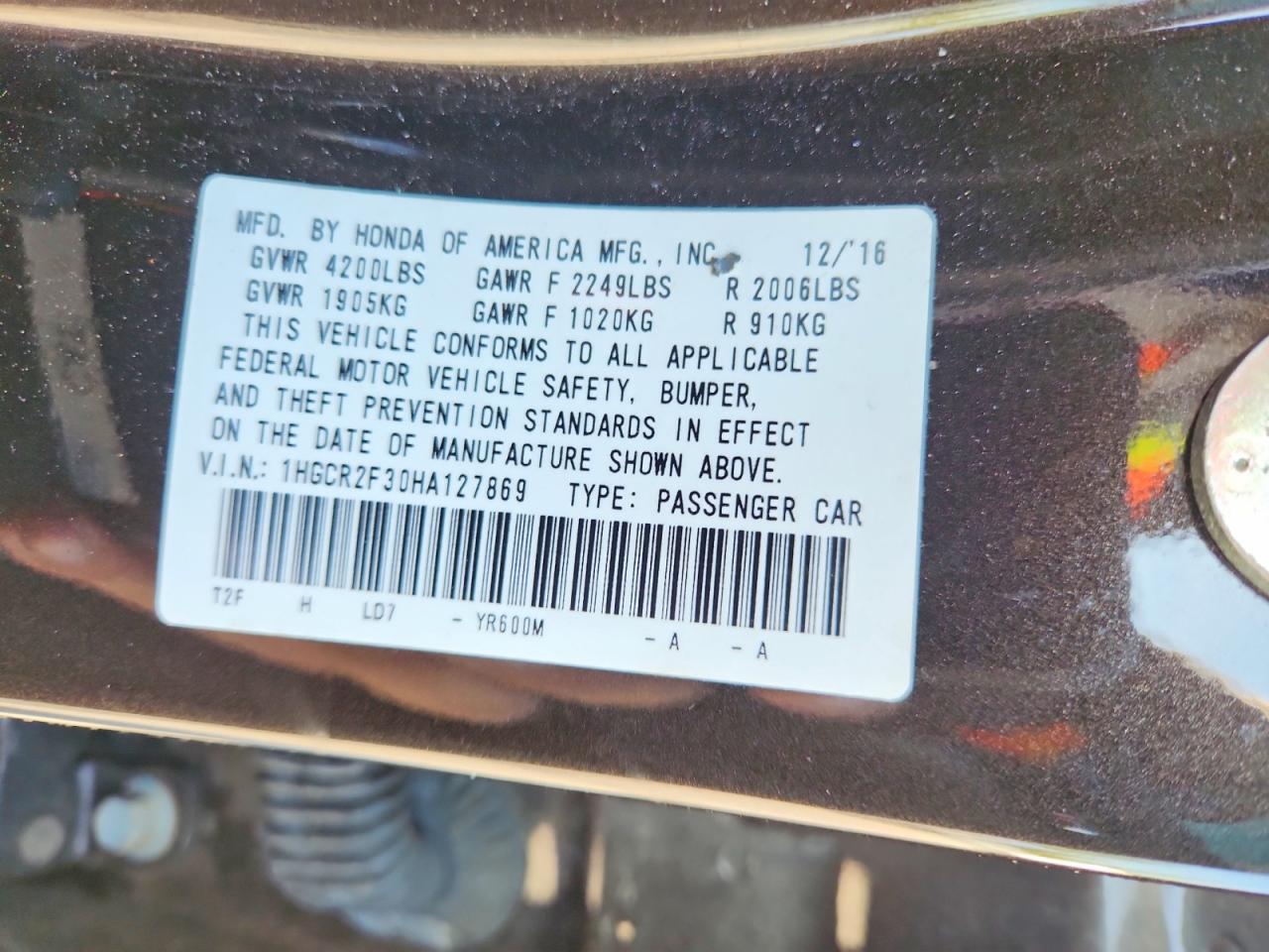 Honda Accord Lx