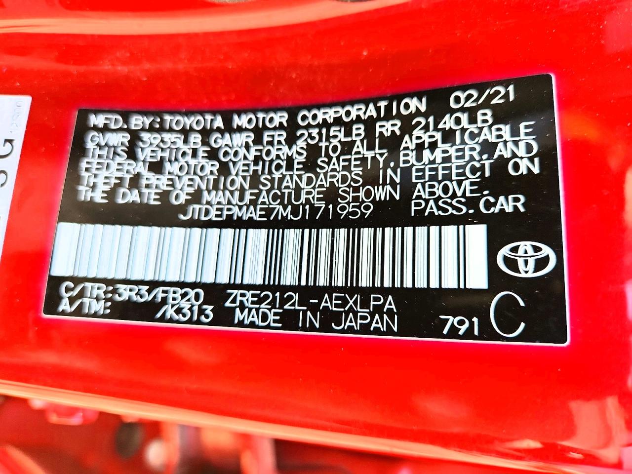 Toyota Corolla Le