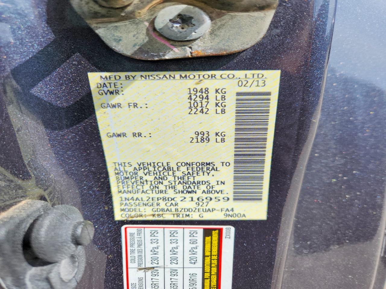 Nissan Altima 2.5 S