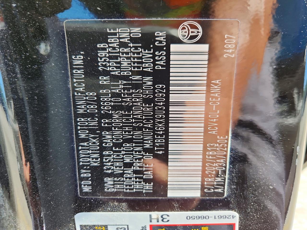 Toyota Camry Le
