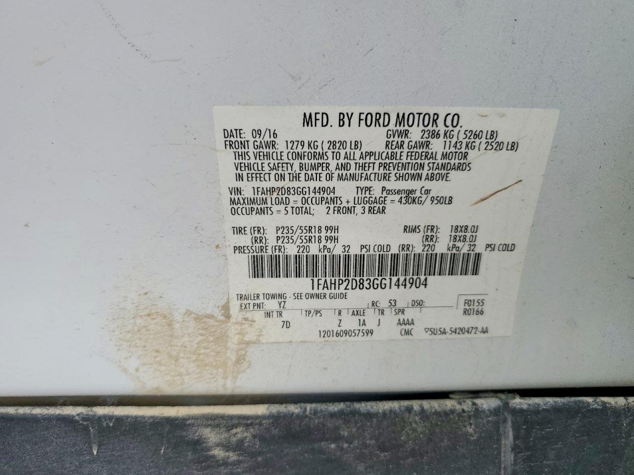Ford Taurus Se