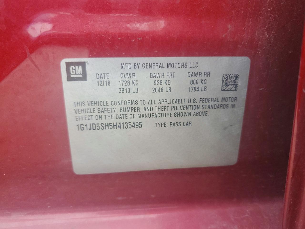 Chevrolet Sonic Lt