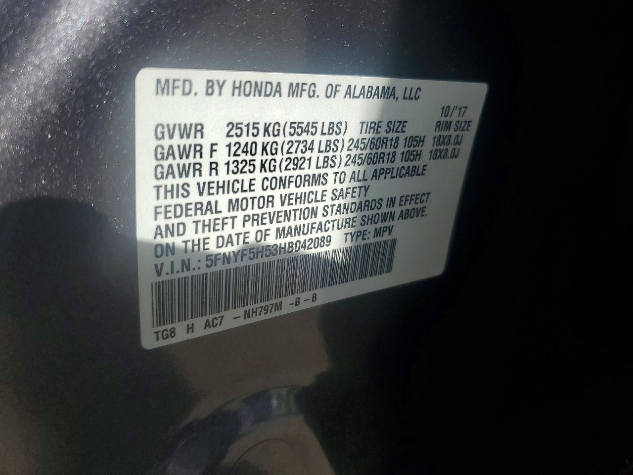 Honda Pilot Exl
