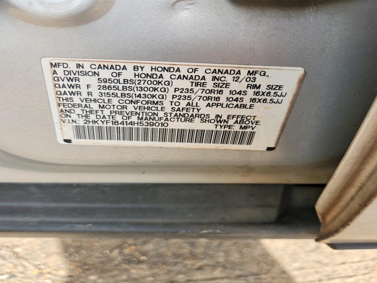 Honda Pilot Ex
