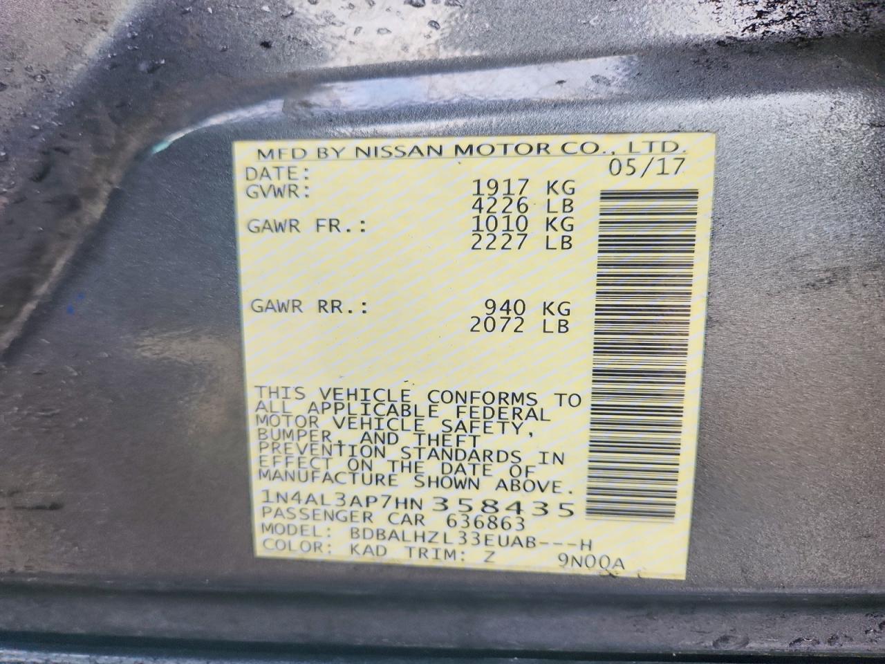 Nissan Altima 2.5 Sr