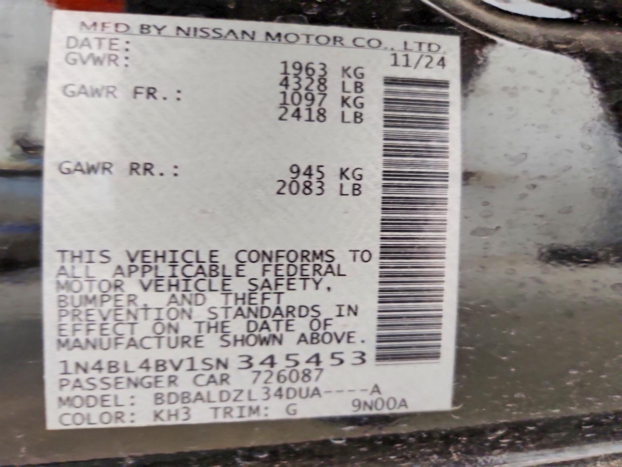Nissan Altima S