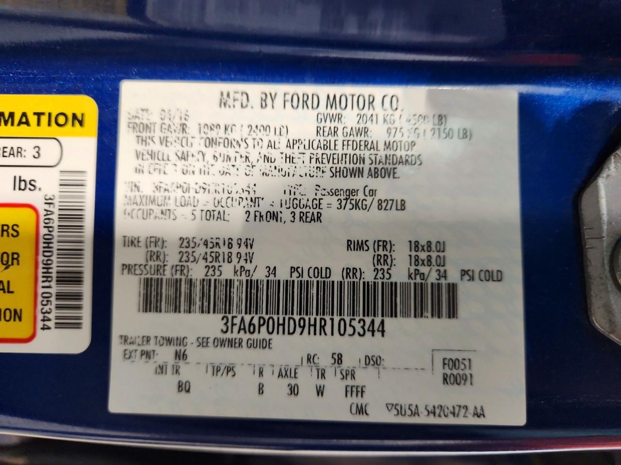 Ford Fusion Se