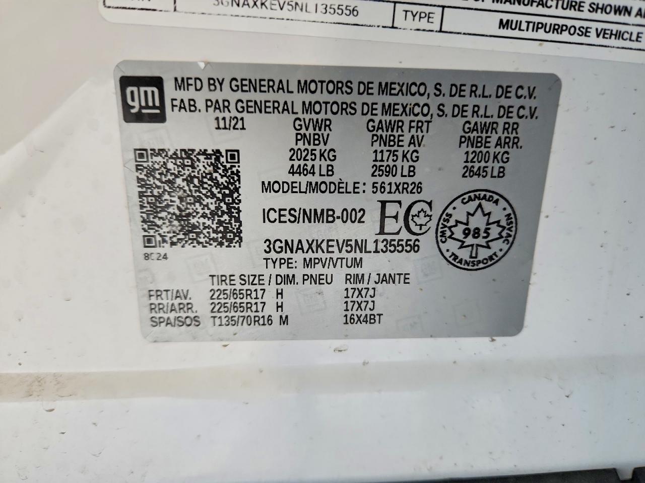 Chevrolet Equinox Lt