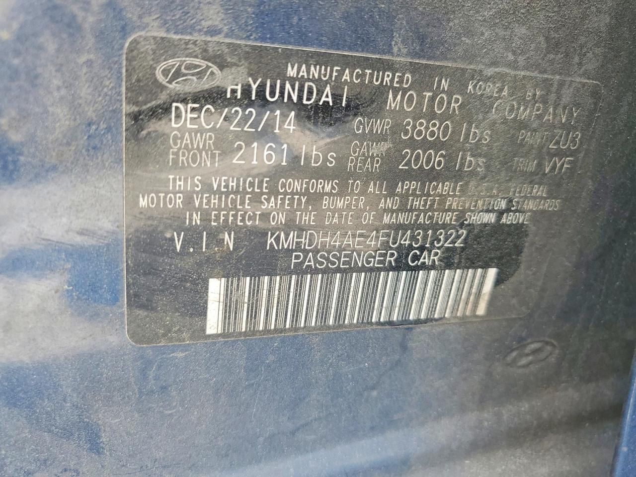 Hyundai ELANTRA Se