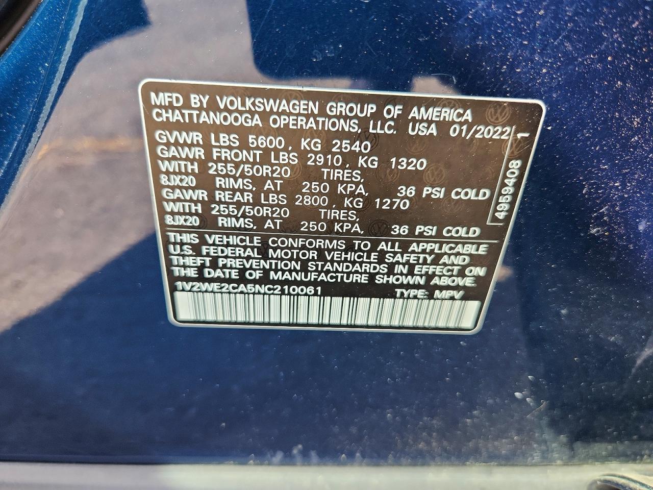 Volkswagen Atlas Se