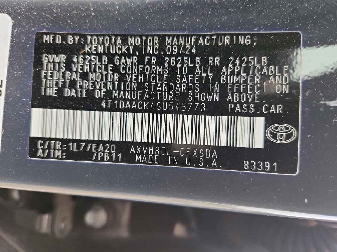 Toyota Camry Se