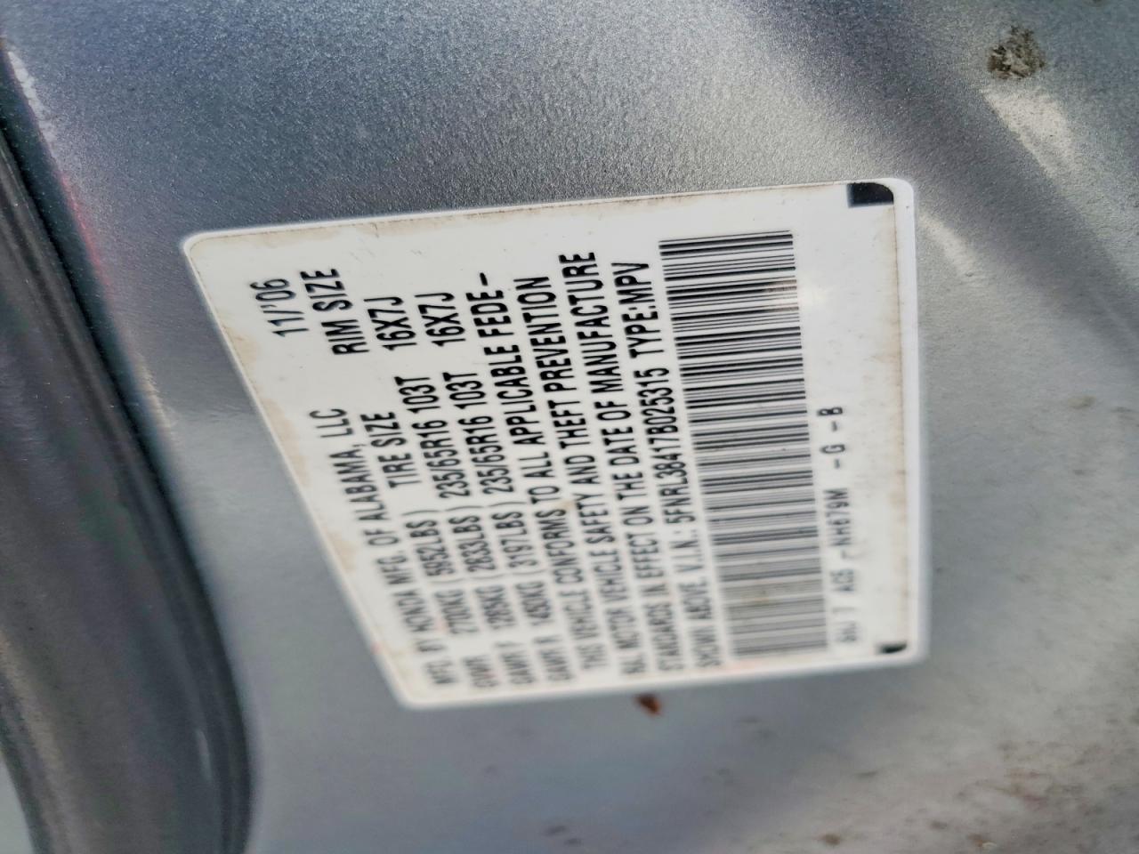 Honda Odyssey Ex