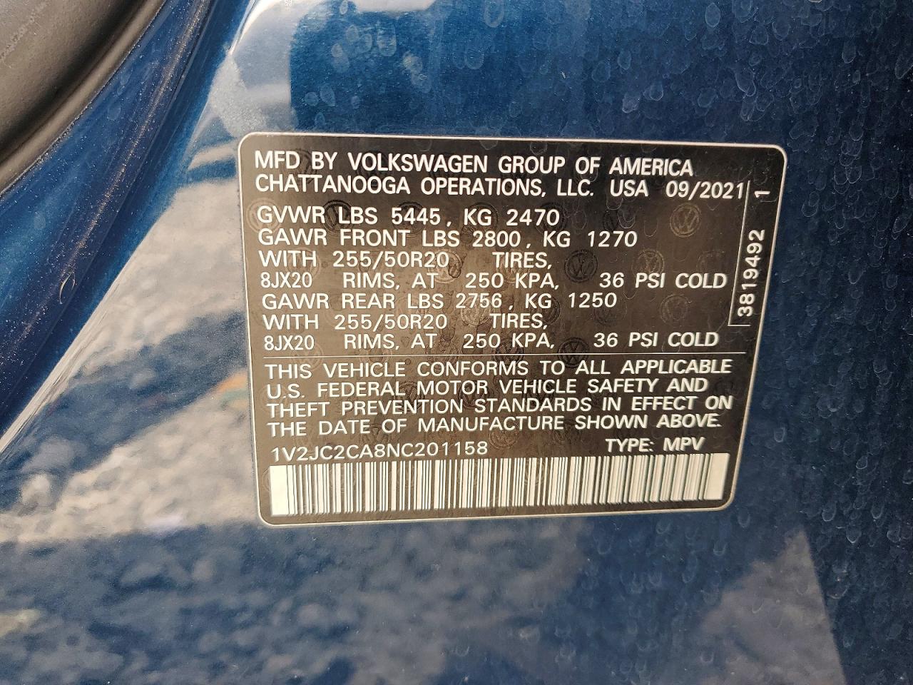Volkswagen Atlas Se