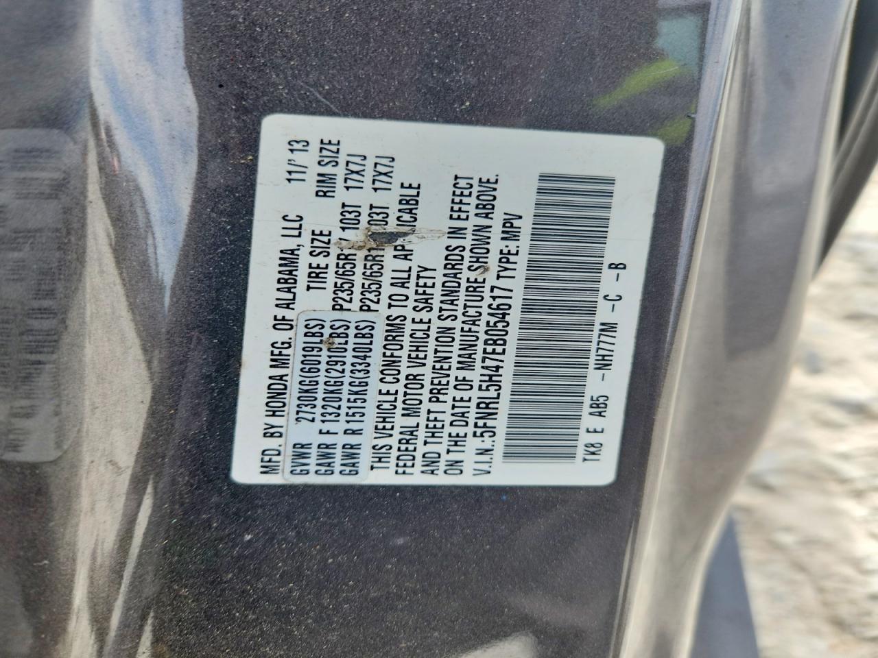 Honda Odyssey Ex