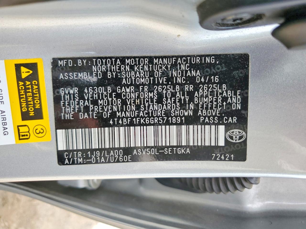 Toyota Camry Xle
