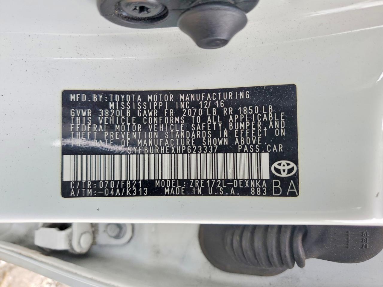Toyota Corolla Le