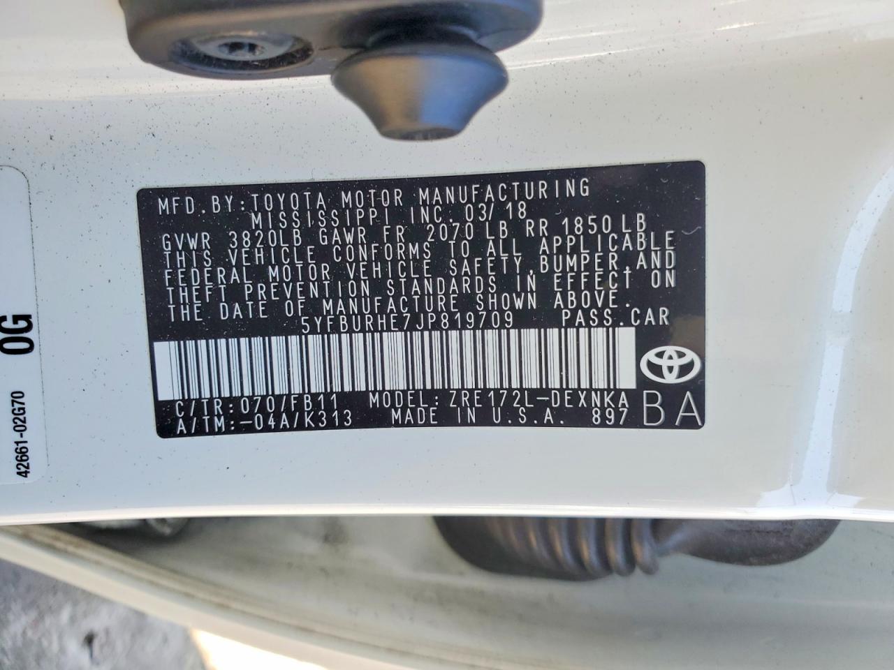 Toyota Corolla Le
