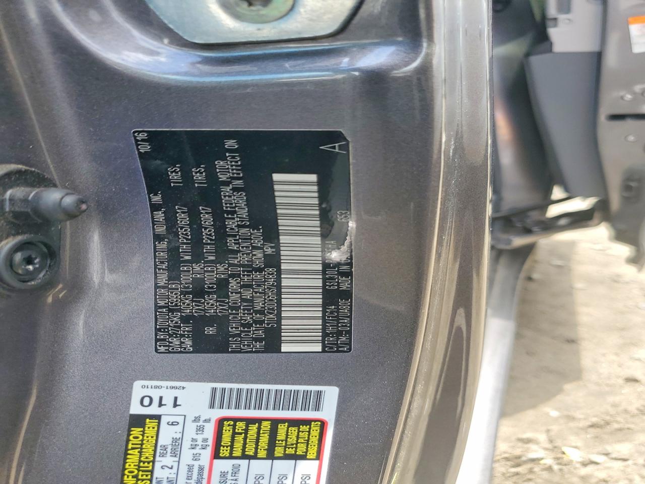 Toyota Sienna Le