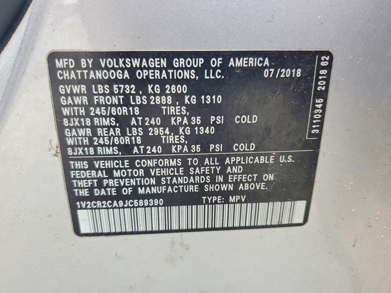 Volkswagen Atlas Se