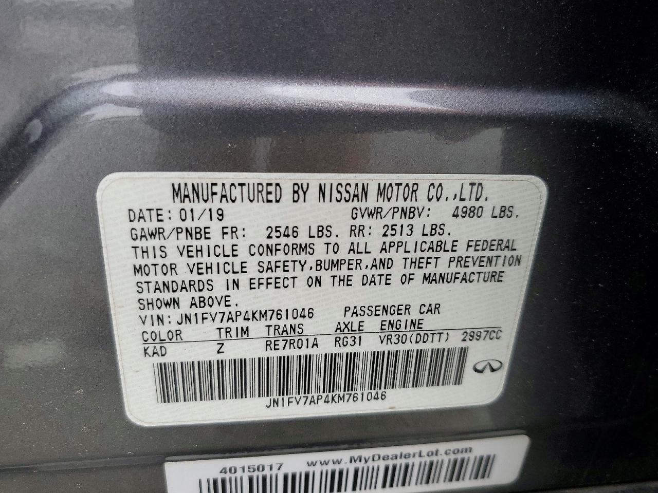 INFINITI Q50 Red Sport 400