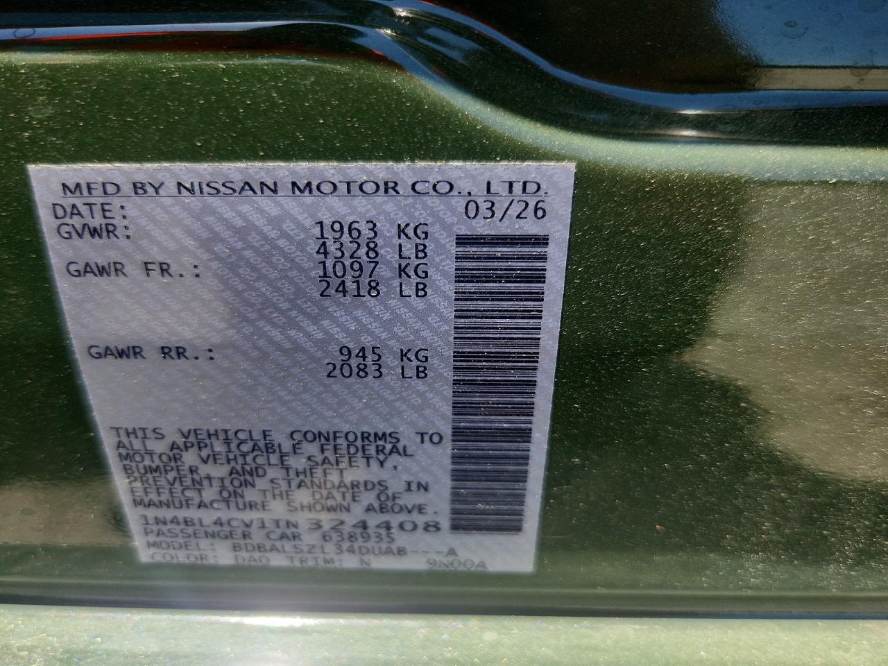 Nissan Altima Sr
