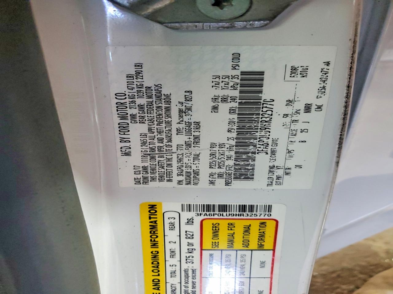 Ford Fusion Se Hybrid