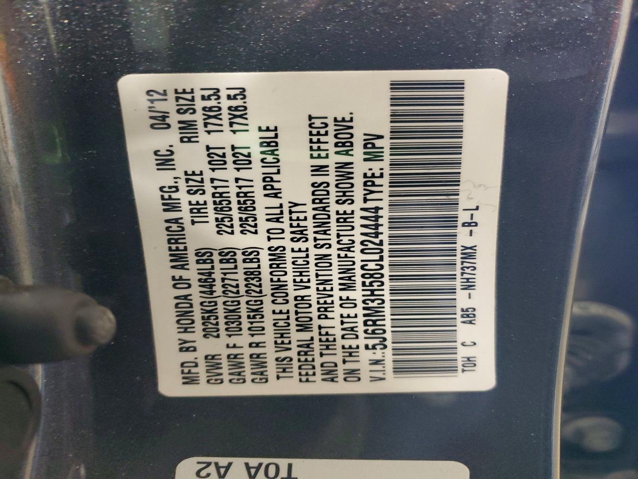 Honda Crv Ex