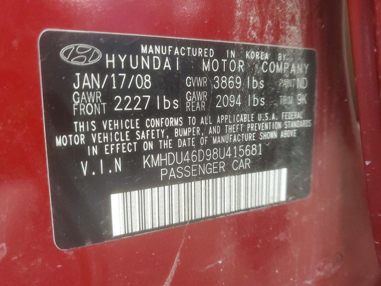 Hyundai ELANTRA Gls