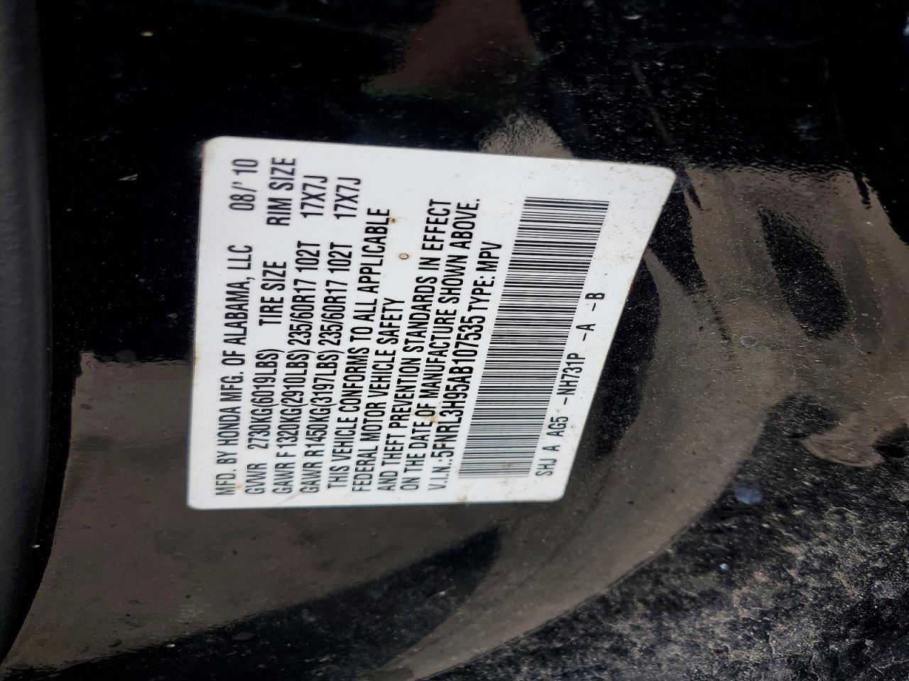 Honda Odyssey Touring