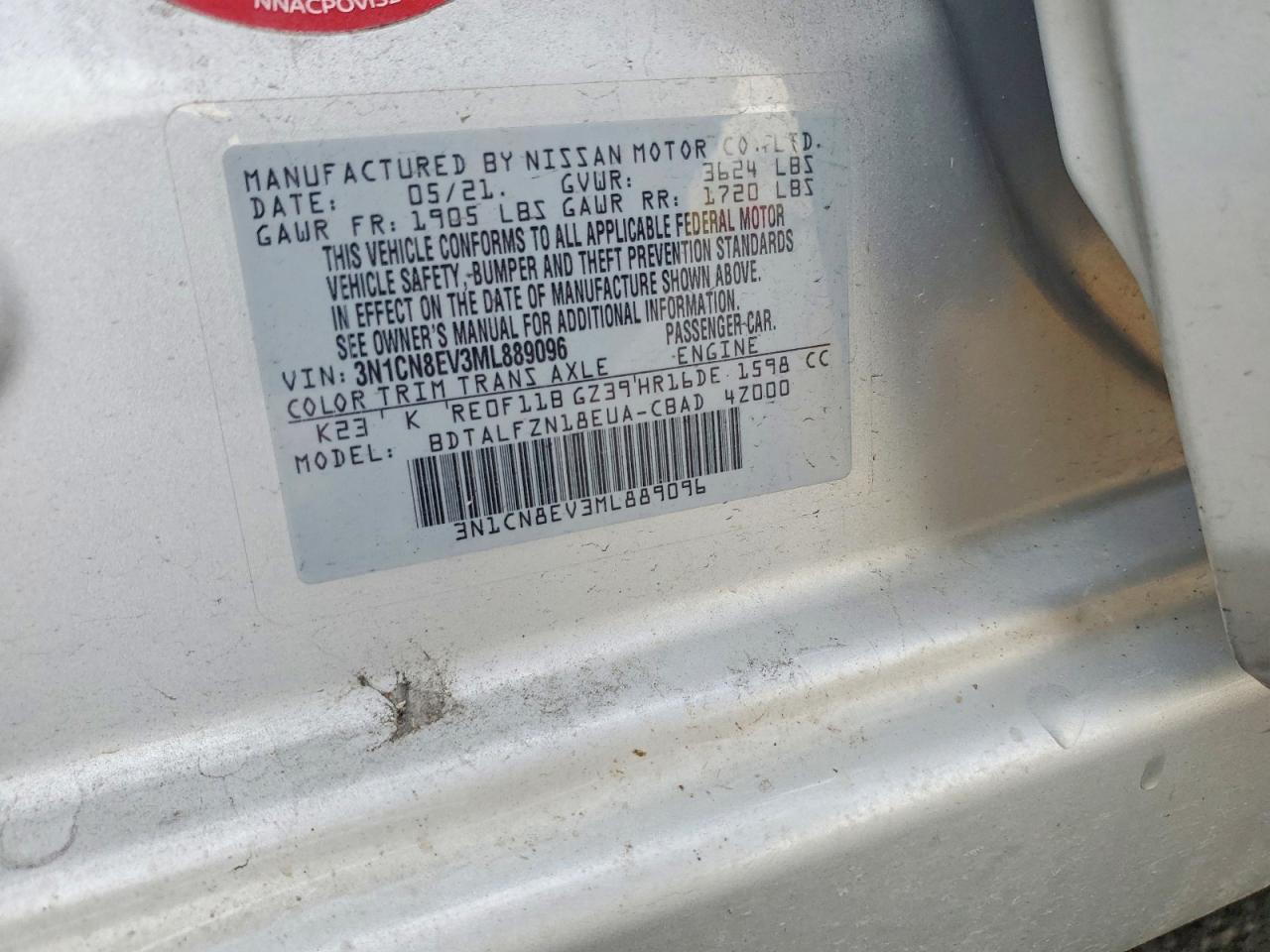 Nissan Versa Sv