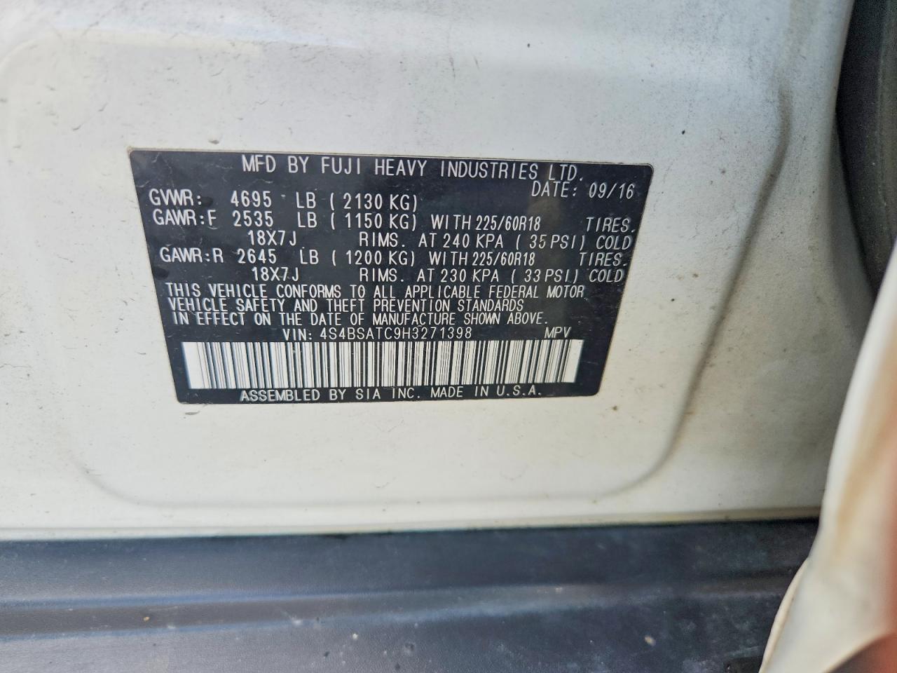 Subaru Outback Touring