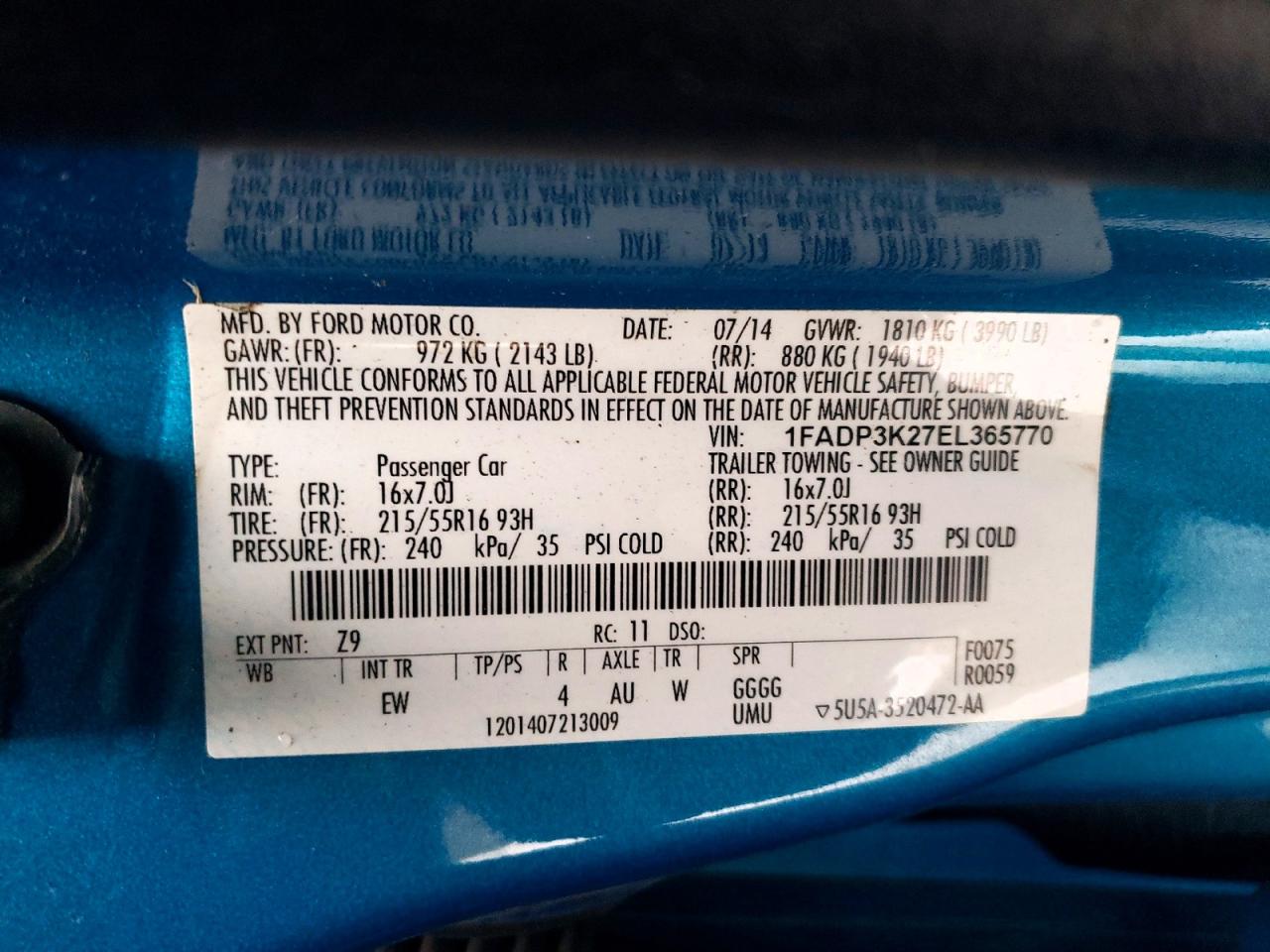 Ford Focus Se