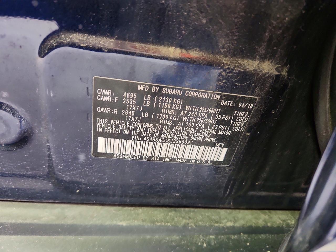 Subaru Outback 2.5i Premium