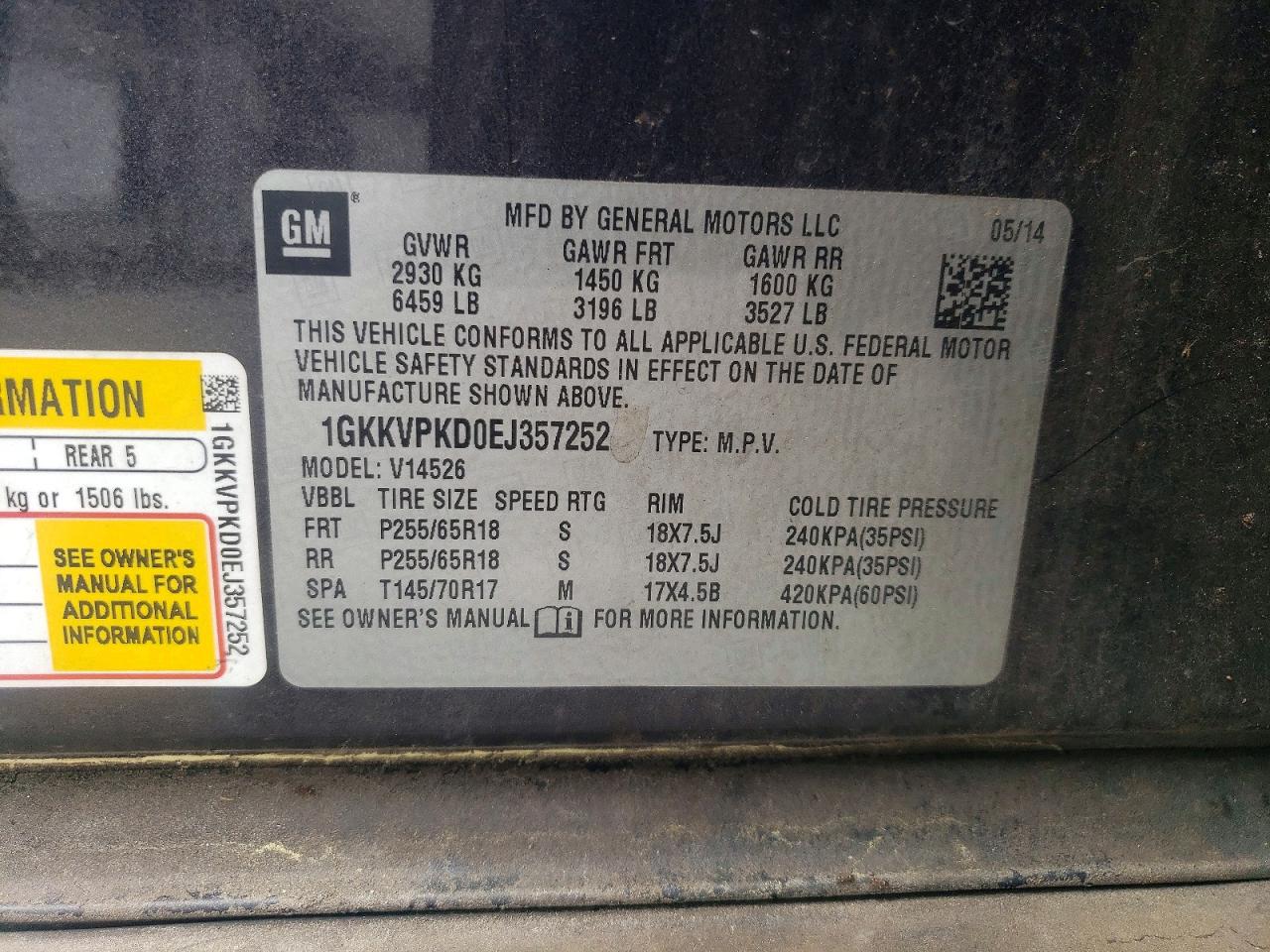 GMC Acadia Sle