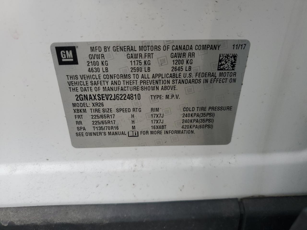 Chevrolet Equinox Lt