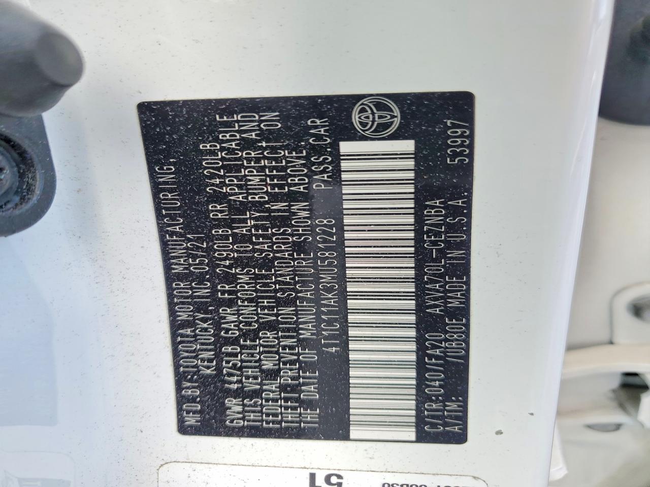 Toyota Camry Le
