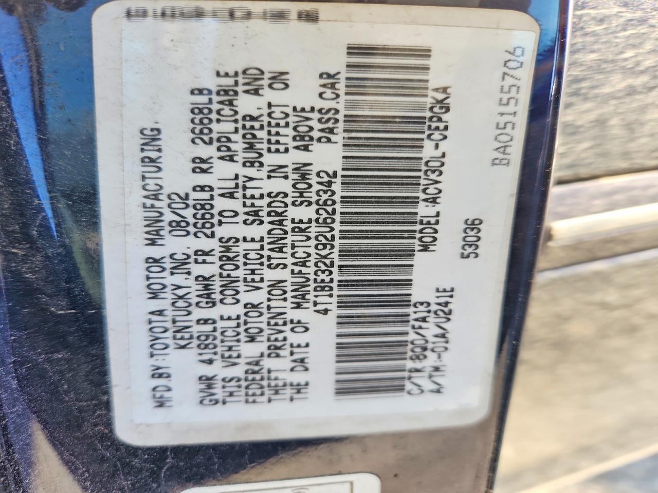 Toyota Camry Xle