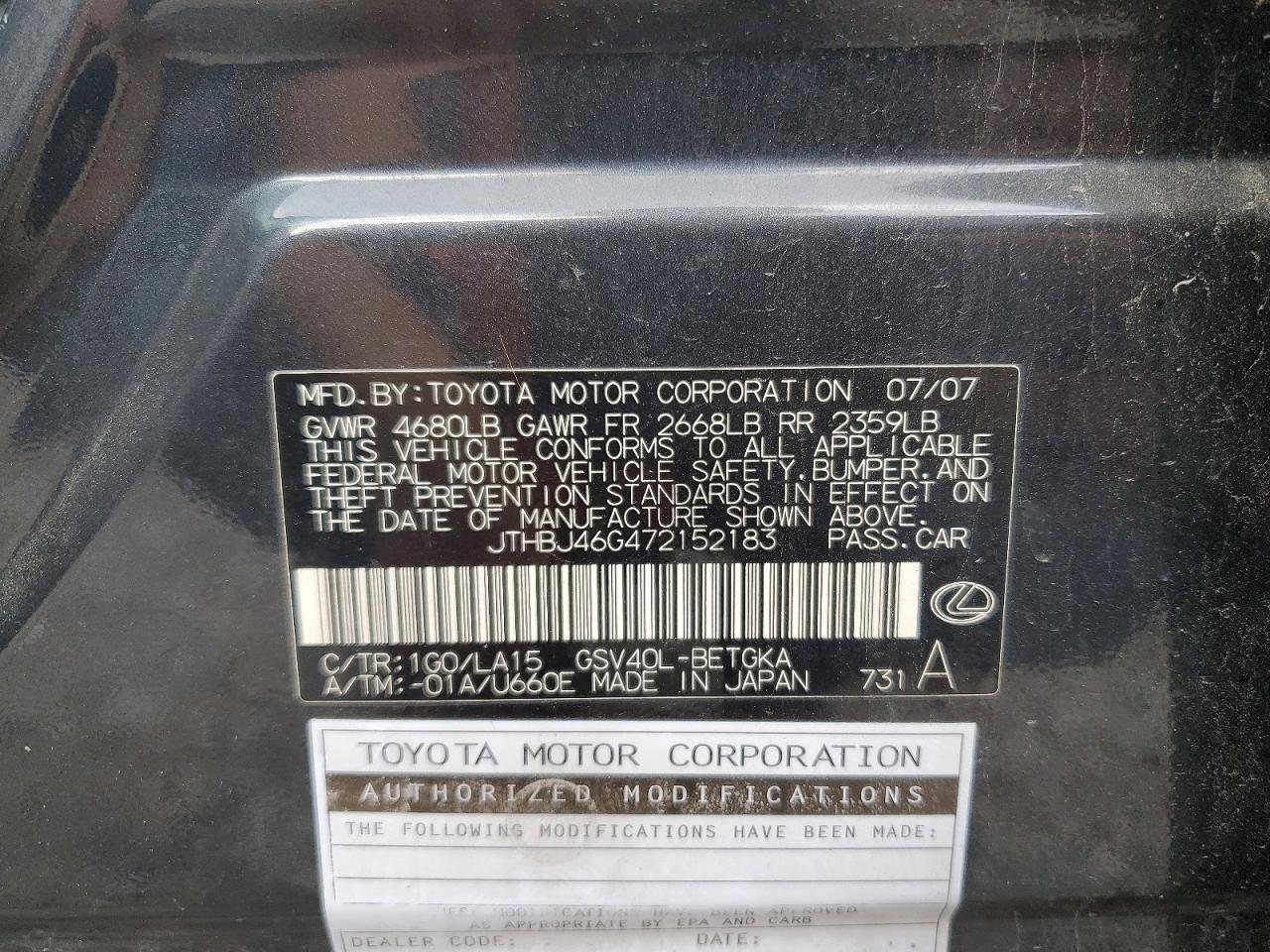 Lexus Es 350