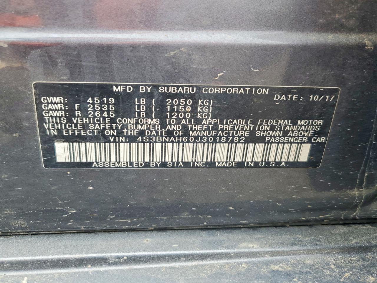 Subaru Legacy 2.5i Premium