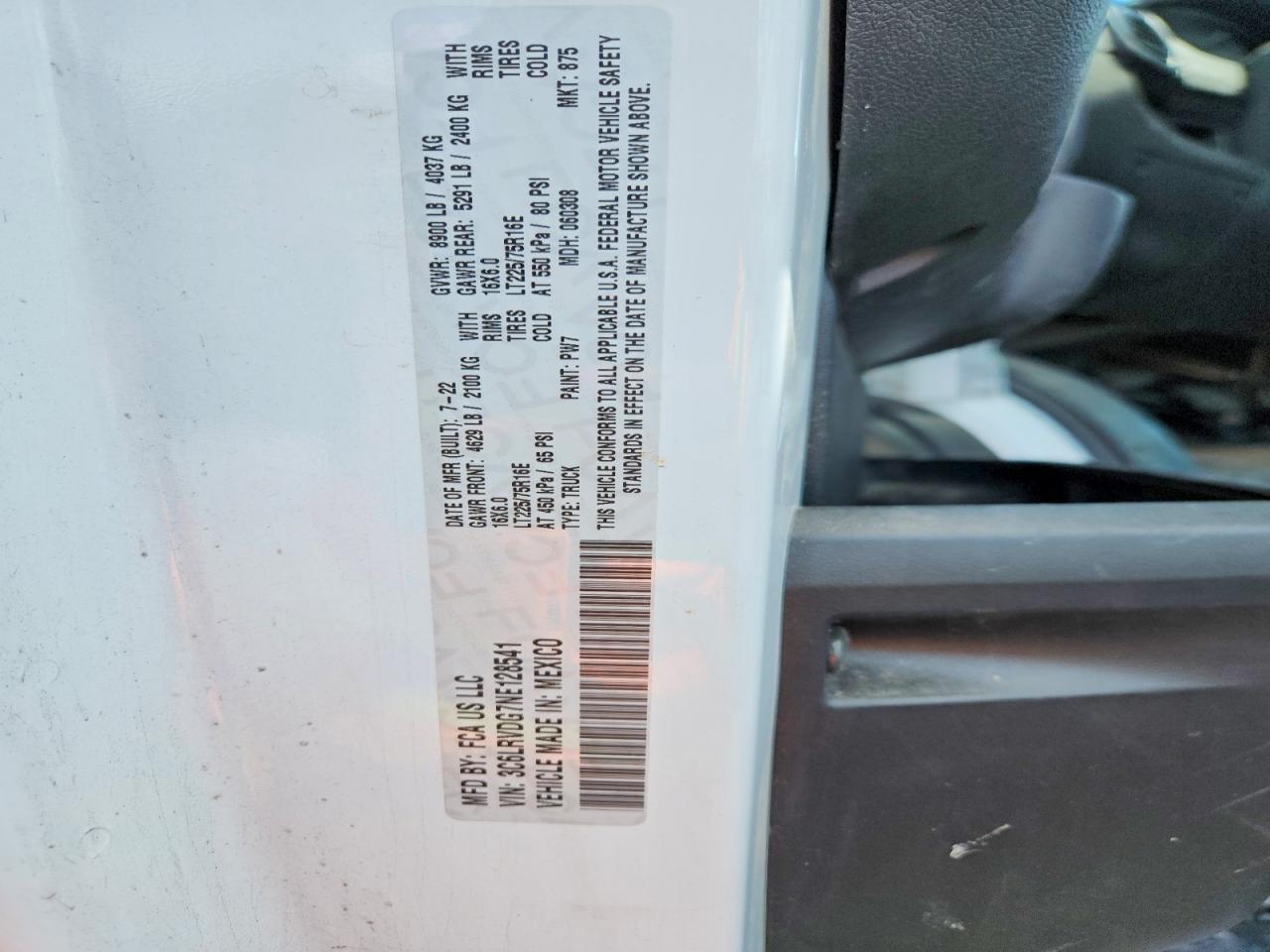 Ram Promaster 2500 High