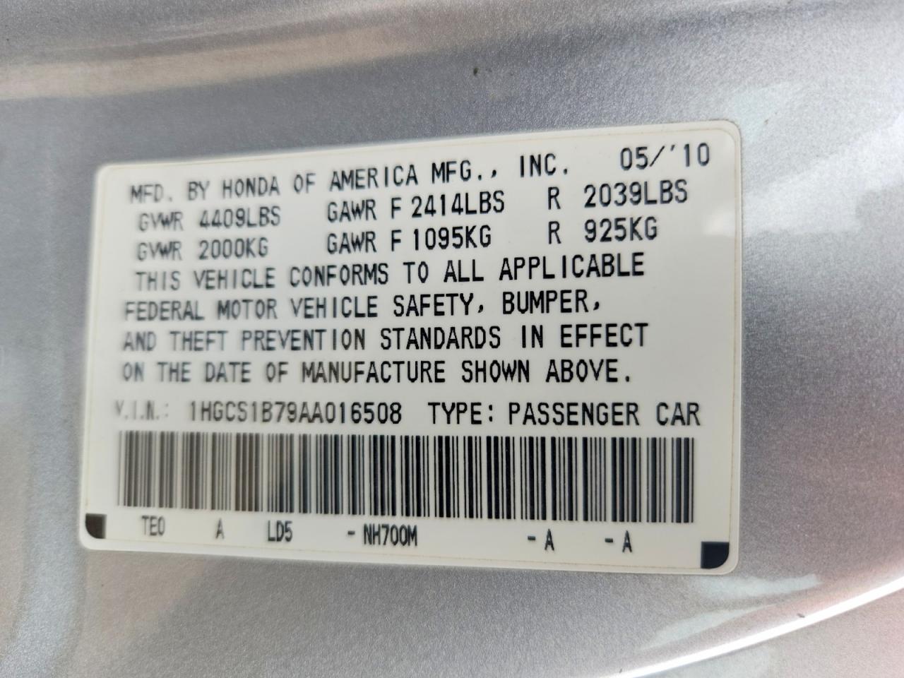 Honda Accord Ex