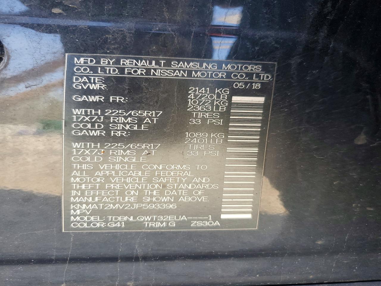Nissan Rogue Sv