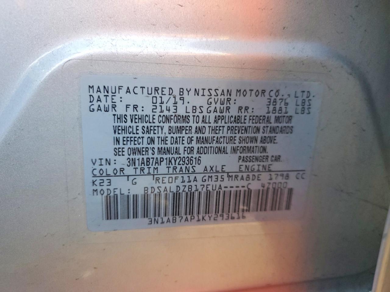 Nissan Sentra Sv