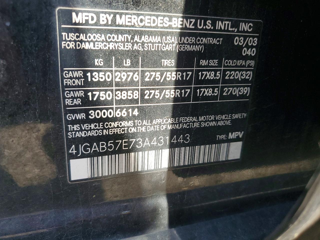Mercedes-Benz M-Class 350