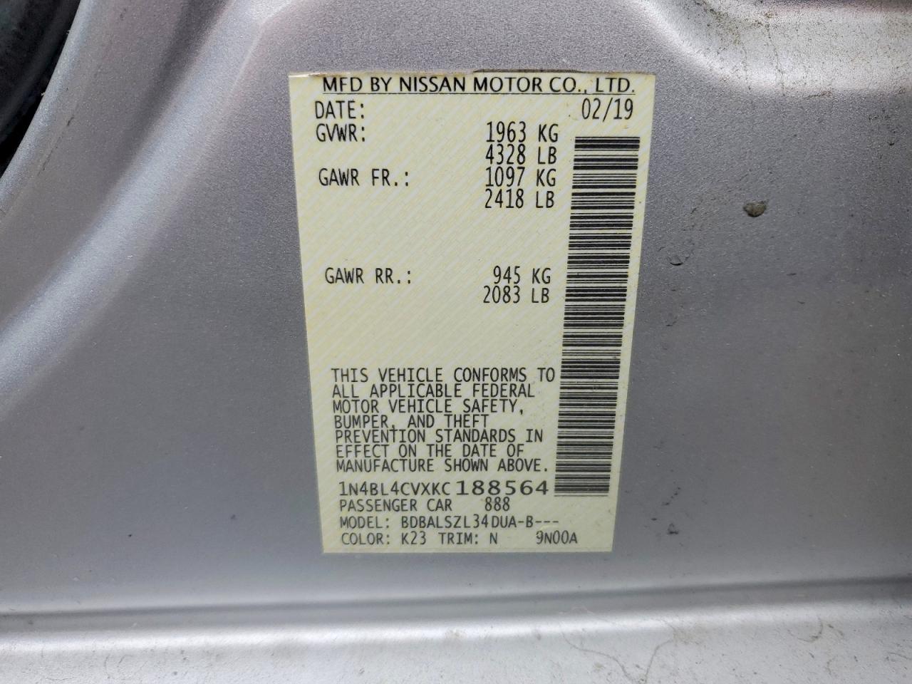 Nissan Altima 2.5 Sr