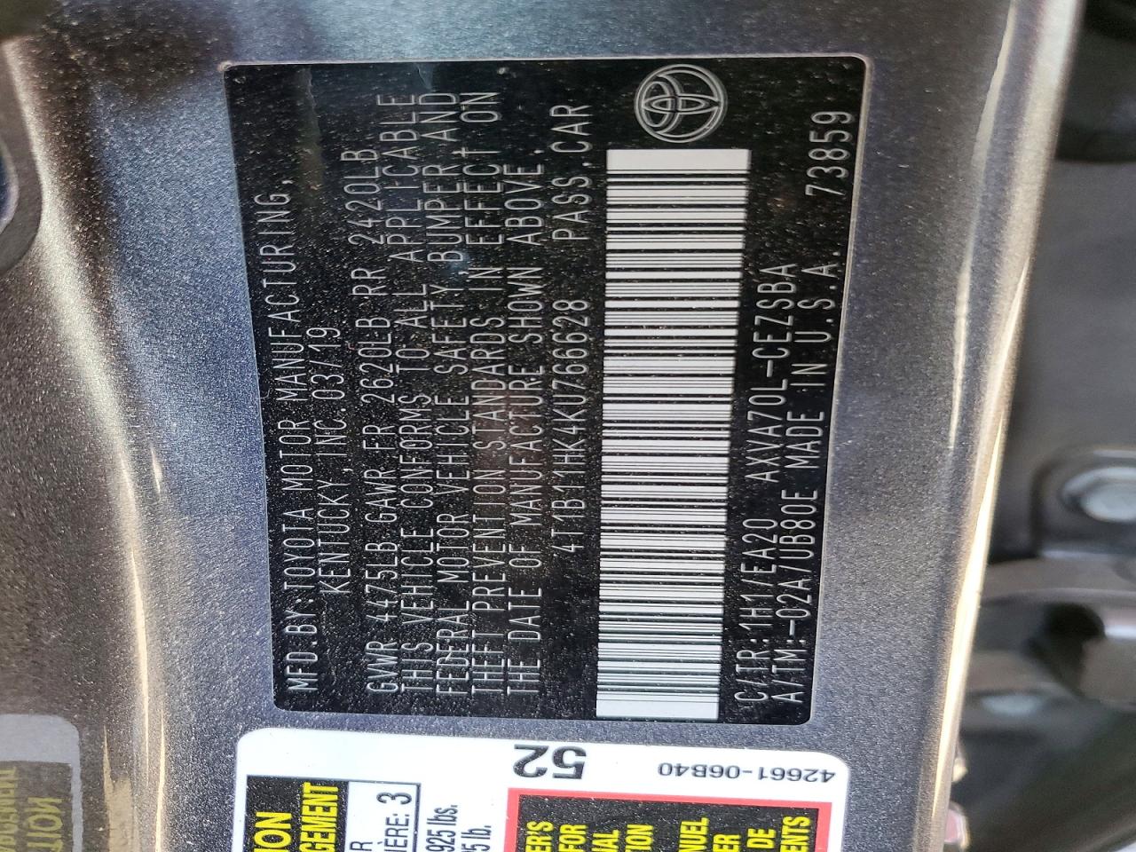 Toyota Camry Se