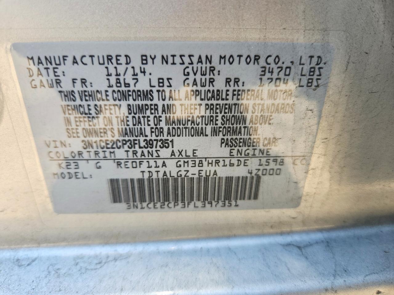 Nissan Versa Sr