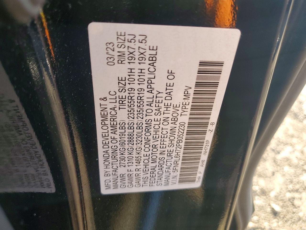 Honda Odyssey Sport-l